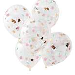 5ct Floral Confetti Balloons