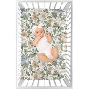 Sweet Jojo Designs Girl Baby Fitted Mini Crib Sheet Vintage Floral Blue and Yellow - 3 of 4