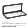 Unique Bargains Square TPU Film 3D Display Jewelry Box 2 Pcs - 4 of 4