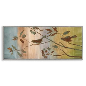 Stupell Industries Collaged Bird Nature Silhouette, 30" x 13" - 1 of 4