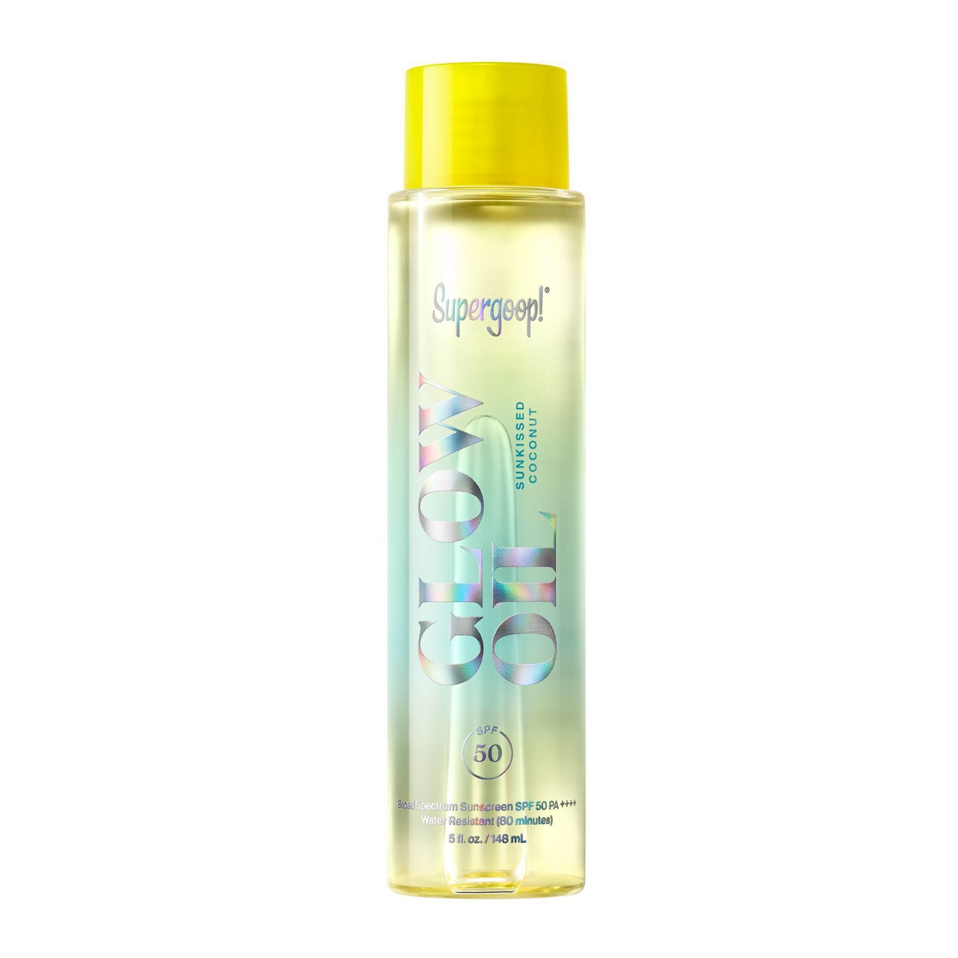 Supergoop! Glow Oil Dry Body Sunscreen - SPF 50 - Sunkissed Coconut - 5 fl oz: Whole Body Application, Avobenzone