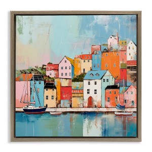 Stupell Industries Seaside Neighborhood Painting, 18" x 18" - 1 of 4