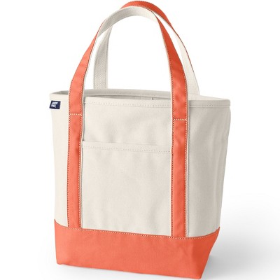 Lands' End Open Top Canvas Tote Bag