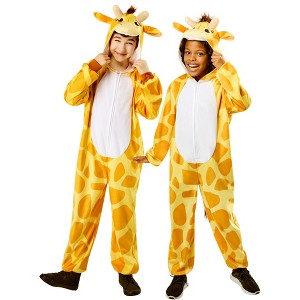Rubies Kids' Giraffe Hooded Zipsters Costume - 1 of 4