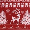Christmas Duvet Cover, 3 Piece Reversible Printed Bedding Set with Reindeer Christmas Tree Pattern, Holiday Theme Comforter Cover Set - 3 of 4