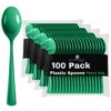 Exquisite Heavy Duty Solid Color Plastic Spoons-100 Count - 2 of 4
