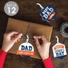 Big Dot of Happiness Happy Father's Day - Assorted Hanging We Love Dad Party Favor Tags - Gift Tag Toppers - Set of 12 - 2 of 4
