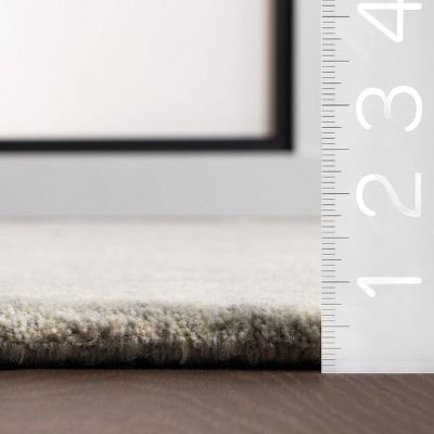 Ivory Handmade Wool 6' x 9' Non-slip Area Rug