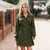 Women's Chic Corduroy Belted Shirt Dress - Cupshe - 4 of 4