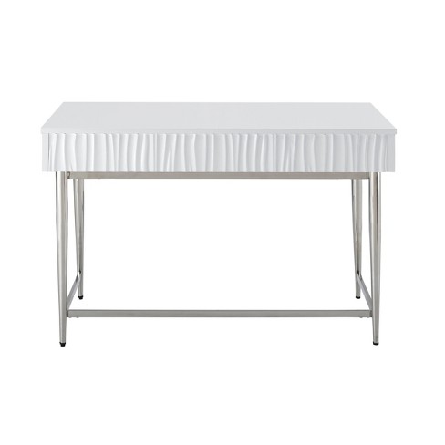 White gloss 2024 writing desk