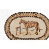 Earth Rugs Oval Patch Tread – 20"x30" Braided Jute Rug with Horse Silhouette Design, Rustic Western Accent for Entry or Kitchen - 3 of 3