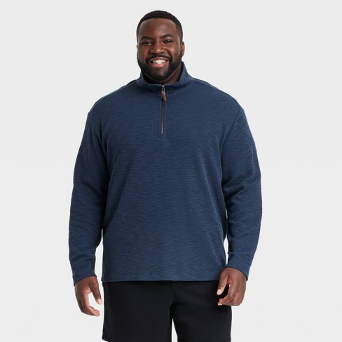 Men's Big & Tall Quarter Zip-up Sweatshirt - Original Use™ Purple 5xlt :  Target