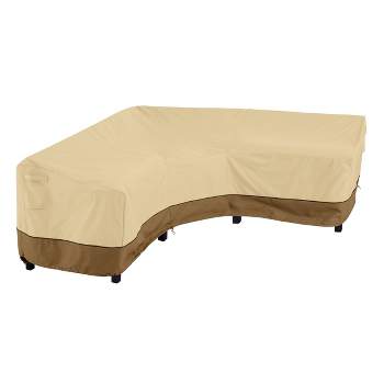 Classic Accessories 100" Veranda Water Resistant Patio V-Shaped Sectional Lounge Set Cover