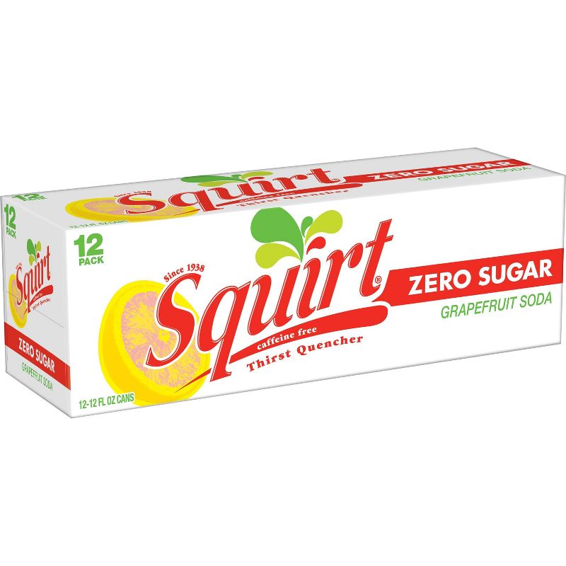 Squirt Zero Sugar Grapefruit Soda - 12pk/12 fl oz Cans, 4 of 9