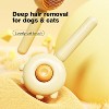 BABYYER Self-Cleaning Hair Brush with Release Button , Soft Silicone Grooming Comb,Pet Hair Remover Tool,for Long and Short Haired Cats - 2 of 4