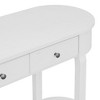 Kumasinova 40" Vintage Console Table with Drawers,Entryway Table with Storage Shelf,Hallway Table with Glaze Process&Curved Design for Entrance - 3 of 4