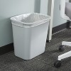 COASTWIDE Indoor Trash Can w/out Lid Gray Soft Plastic 7 Gal CW56431 - 4 of 4