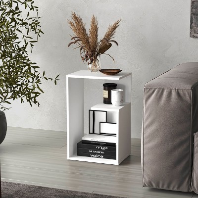 Damerin 25 in. H 3-Tier Shelf Side Table End Table
