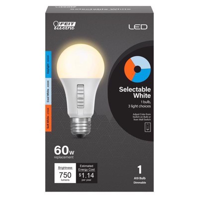 Feit Electric A19 E26 (medium) Led Bulb Multi-colored 60 Watt ...