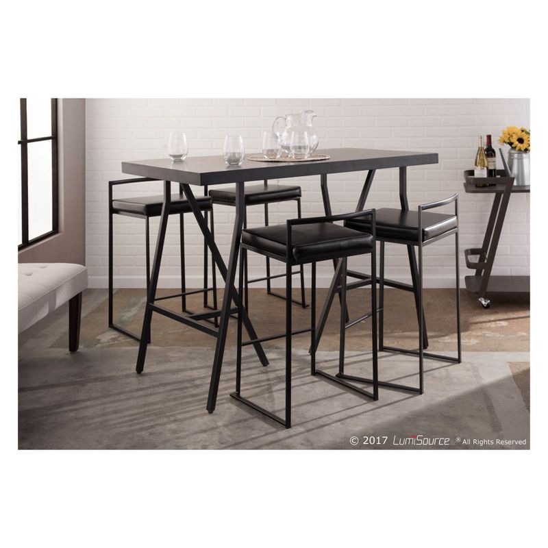 Set of 2 26" Fuji Contemporary Counter Height Barstools - LumiSource, 3 of 15