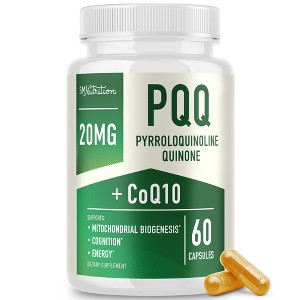 PQQ Capsules, Supports Mitochondrial Biogenesis, Cognition, Energy Level,  Heart & Brain Health, SMNutrition, 60ct : Target