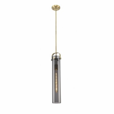 Pilaster - 1 Light Stem Hung Pendant In Industrial Style-14.5 Inches Tall and 5 Inches Wide