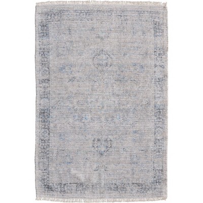 Caldwell Transitional Distressed Gray/Blue/Taupe Area Rug