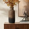 LuxenHome Brown Ombre Terracotta Narrow 14.8-Inch Tall Vase - image 2 of 4