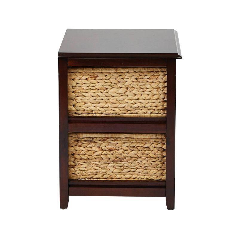 21.25&#34; Seabrook TwoTier Storage Unit with Espresso and Natural Baskets - OSP Home Furnishings, 4 of 6
