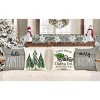 Gray Christmas Pillow Covers 18x18 Set of 4 Farmhouse Xmas Decorations Merry Christmas Tree Truck Hello Winter - 2 of 2
