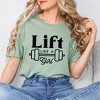Simply Sage Market Women's Lift Like A Girl Short Sleeve Graphic Tee - 2 of 4