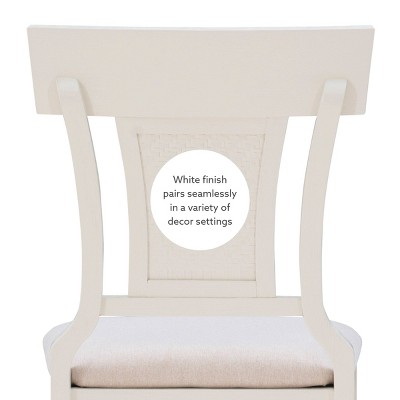 Rylan 26" White Wash Wood and Rattan Counter Stool