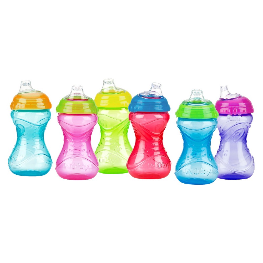 UPC 048526101337 product image for Nuby Cup 2pk Clik-It Soft Spout 10oz Sippy Cups - Assorted Colors | upcitemdb.com