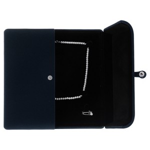 Unique Bargains Velvet Soft Ring Earring Necklace Jewelry Storage Box - 1 of 4