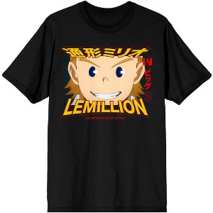 Mirio Togata Lemillion My Hero Academia Anime Mens Black Graphic Tee - 1 of 3