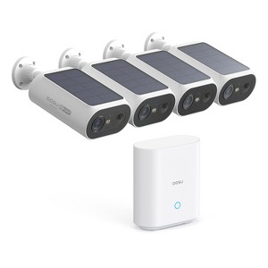 aosu 2K QHD 3.0-MP Dual-Band Wi-Fi® Quick-Install Outdoor AI-Smart Solar Camera Pro System with HomeBase - 1 of 4