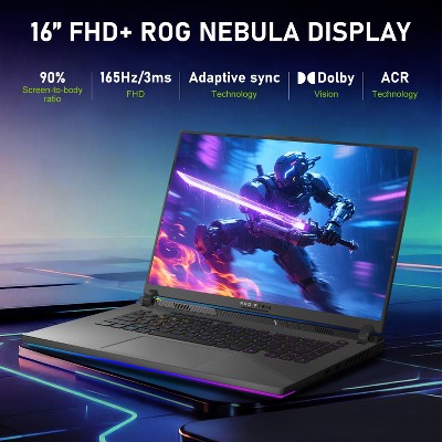 ASUS ROG Strix G16 Gaming Laptop, 16" FHD+ 165Hz, AMD Ryzen 9 8940HX, RTX 5070, 64GB RAM, 2TB SSD, Wi-Fi 6, Windows 11 Home, Black