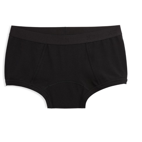 Tomboyx First Line Period Leakproof Boy Shorts Underwear, Cotton