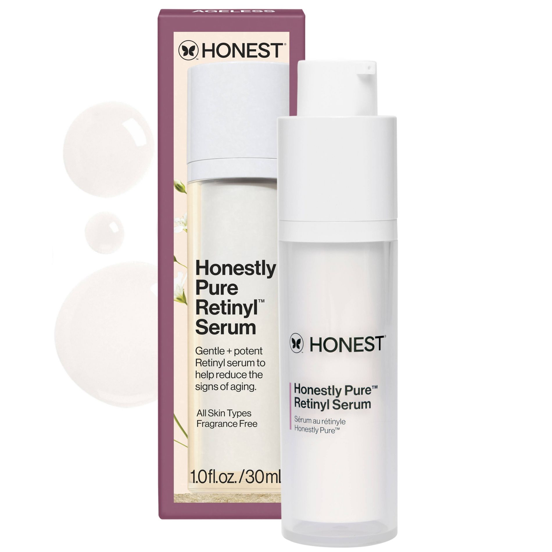 Honest Beauty Honestly Pure Retinyl Serum with Retinyl Linoleate - 1.0 fl oz