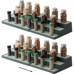 SIMPLEMADE 3-Tier Spice Rack Organizer - Versatile Storage Shelf for Kitchen, Bathroom, Bedroom & Office, Expandable - 1 of 4