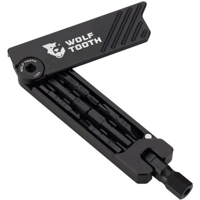 Wolf Tooth 6-Bit Hex Wrench - Multi-Tool, Black ED-Coated Corrosion-Resistant