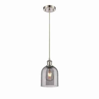 Bella - 1 Light Cord Hung Mini Pendant In Industrial Style-9.5 Inches Tall and 5.5 Inches Wide
