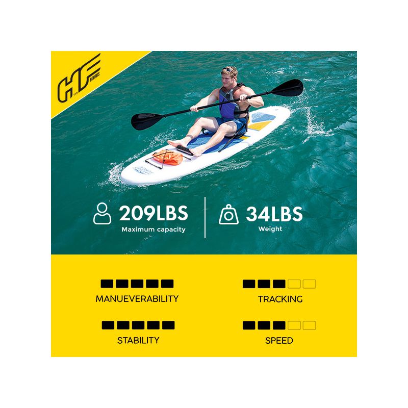 Bestway Hydro-Force Inflatable Stand Up Paddle Board SUP & Kayak, 3 of 7