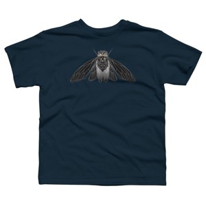 Boy's Design By Humans Monochrome Cicada By Realkey T-Shirt - 1 of 3