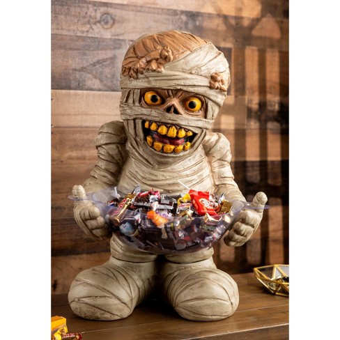 NEW 2023 Marvin the Mummy Toil and outlets Trouble Halloween candy dish greeter RARE