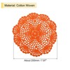 Unique Bargains Handmade Crochet Round Lace Placemats with Floral Patterns for Wedding Party - 2 of 4