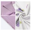 Unique Bargains Soft Breathable Floral Pattern Machine Washable Envelope Closure Pillowcase 2 Pcs - 3 of 4