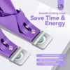 Saviland Nail Clippers with Magnets: Purple Nail Clipper for Nails Cutter with Sizer Magnets 15PCS (Purple) - 4 of 4