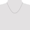 Black Bow Jewelry 0.9mm 14k White Gold Solid Round Snake Chain Necklace - 2 of 4
