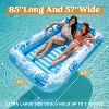 Joyfy Adults Float Pool Inflatable Pool Tanning Floatie Bed with Pillow Pool Floats Lounger Float Tanning Pool Large for Adult - 3 of 4